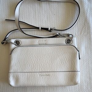 Calvin Klein Cream Crossbody Bag